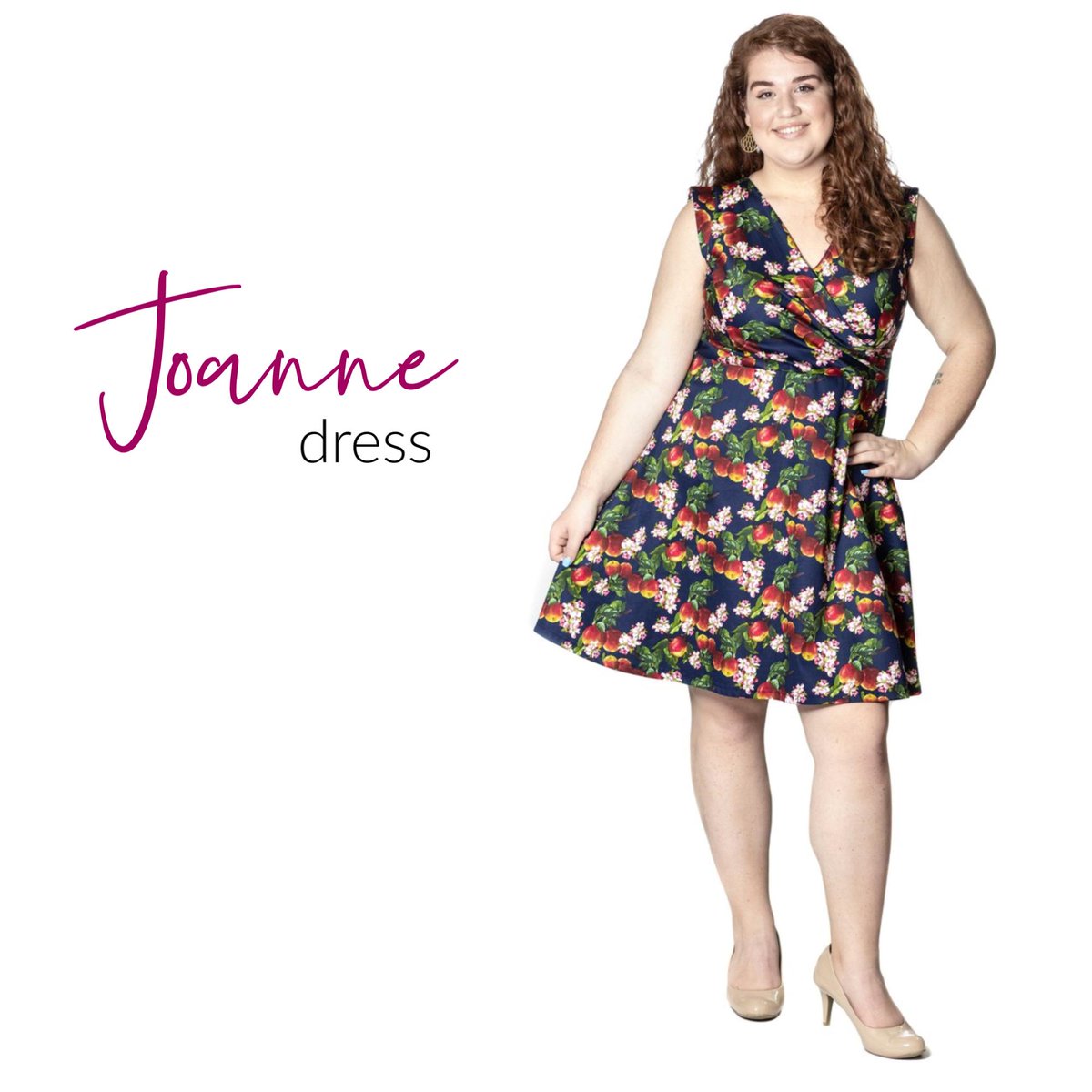 ON SALE NOW! This faux wrap dress designed for our in-house Palette collection has everything you could ever want in a dress! Stretch for comfort, adorable patterns, AND pockets! What more could you ask for?  bit.ly/2ZqVpuQ #canadiandesigner #canadianbrands