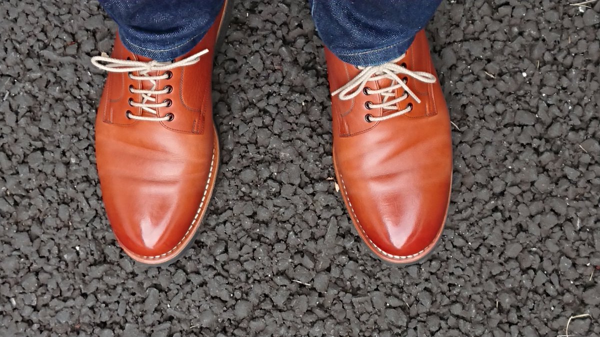 スコッチグレインのブリックカジュアル 購入から約半年、エイジングし