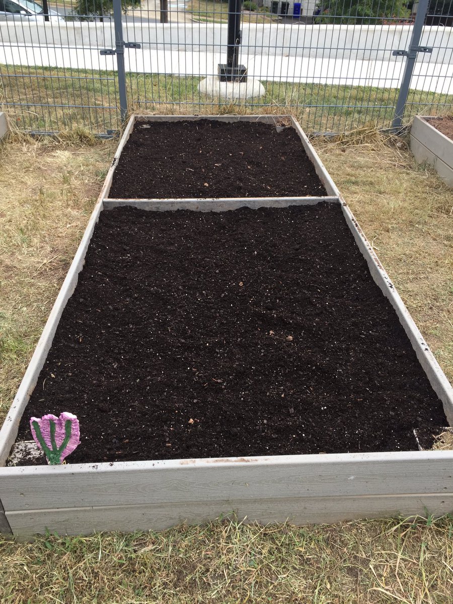 Before, during, and after. Check out our amazing, nutrient-rich garden beds! Ready for our 4th graders to get composting and planting next week! Thanks for the inspiring seminar this summer, @JennySeydel #happyplantlady <a href="/DiscoveryAPS/">Discovery APS</a> @jvincent_aps <a href="/GreenSchoolsNN/">Green Schools National Network</a>