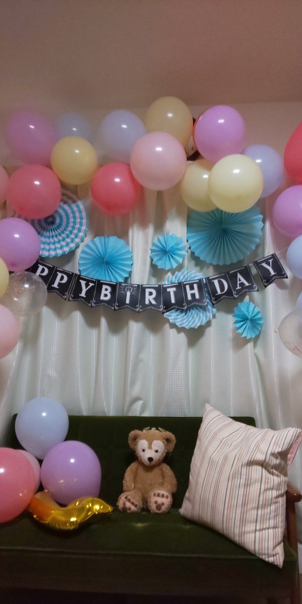 誕生日の飾り付け