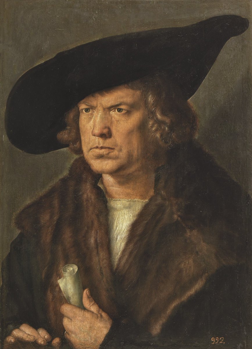 AlbertinaMuseum's tweet photo. Der Trend geht wieder zu #bartlos 😜😜😜
Albrecht Dürer | Bildnis eines bartlosen Mannes mit Barett | 1521 | © Museo Nacional del Prado, Madrid: Archivo Fotográfico
#AlbertinaDürer #Dürer #AlbrechtDürer https://t.co/xYzMXvz0MV