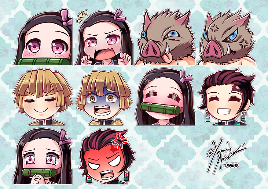 FIND THE DIFFERENT DEMON SLAYER EMOJI - KIMETSU NO YAIBA EMOJI