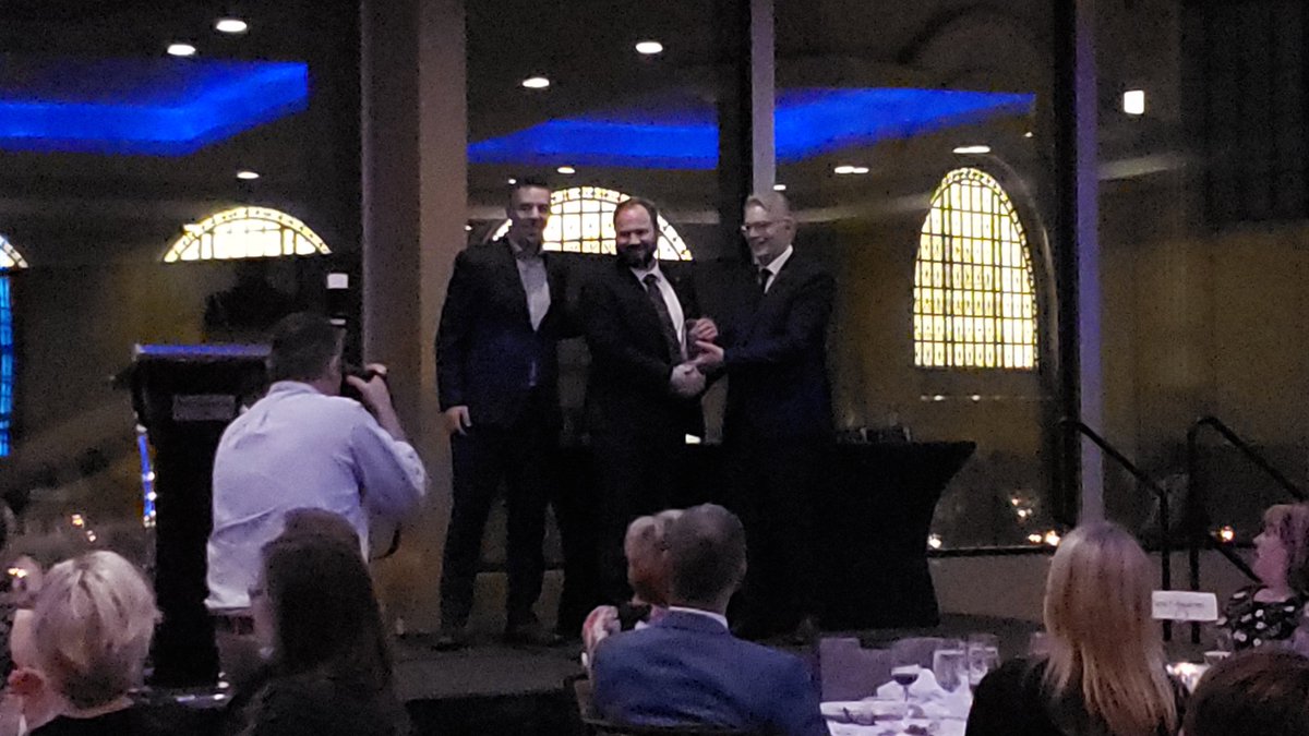 Aarunious's tweet photo. Congratulations @colmjmccarthy and @SeyShwetz winners of the Kristin Sivertz Resident Leadership award
It's been a privilege to have served on the board of directors of @ResidentDoctors  with you both, and I consider you both my closest of friends! 😃
#ICRE2019 @Royal_College https://t.co/QWY3MRGfWL