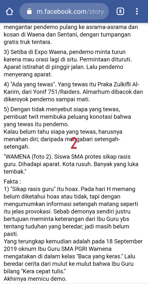 ridlwandjogja's tweet photo. Informasi tentang situasi Wamena dan Papua dari Pak Fritz Haryadi, guru NU di Papua. 

Mari kita sebarkan untuk melawan hoax yg justru memperkeruh suasana. https://t.co/IK1GDUoo68