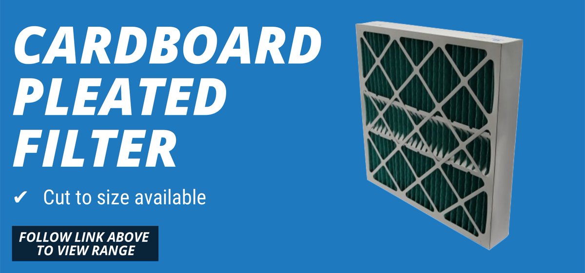 BisonFilters's tweet photo. Cardboard Pleated Filters by Bison Filters 

Take a look at our high quality Cardboard Pleated Filters that fully comply to European standard EN779:2012, featuring a strong, moisture-resistant cardboard frame and a low pressure drop. G4, F5, F6, F7 Filtrat https://t.co/y2lizFKcSJ https://t.co/rEeItiGrmf