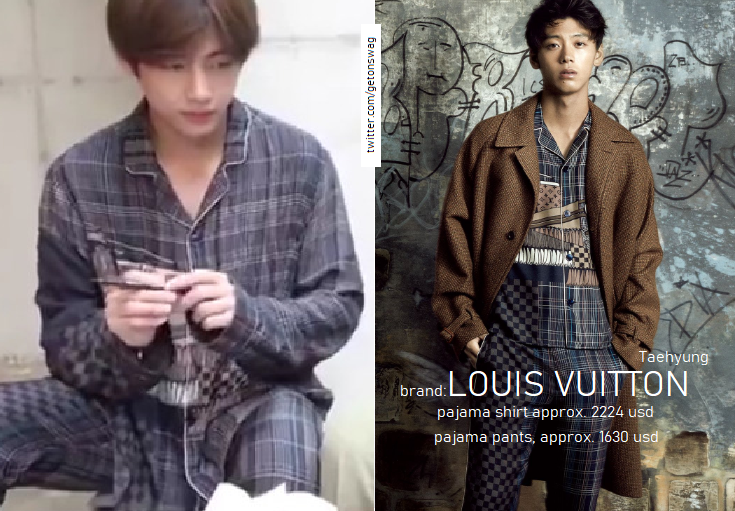 When BTS' V Made Us Drool Over His Layered Louis Vuitton Outfit With A Red  & Black Patterned Pants That One Would Like To Have In Their Closet