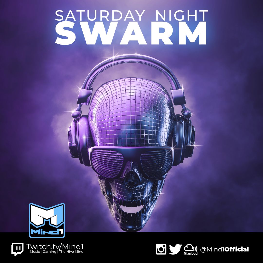 Mind1Official's tweet photo. Time to blast your skull with some tunes!! Saturday Night Swarm is #LIVE - https://t.co/5XXehxtLjy 
--
#LIVE #music #streamer #nerd #twitch #gaming #thehivemind #djs #djlife #musiclife #gamer #streamer #twitch #twitchtv #mind1 #mind1OFFICIAL @karmafleet @fatbeetv @Imperium_News https://t.co/hpwoc99Nr0