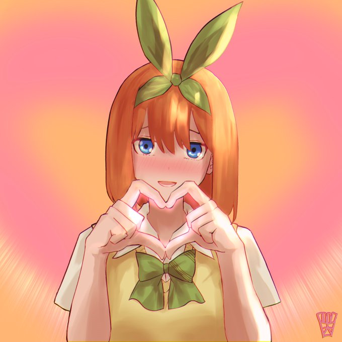 ootato🍟 | Commission OPENさんがTwitterに投稿した中野四葉(五等分の花嫁)のイラスト。
