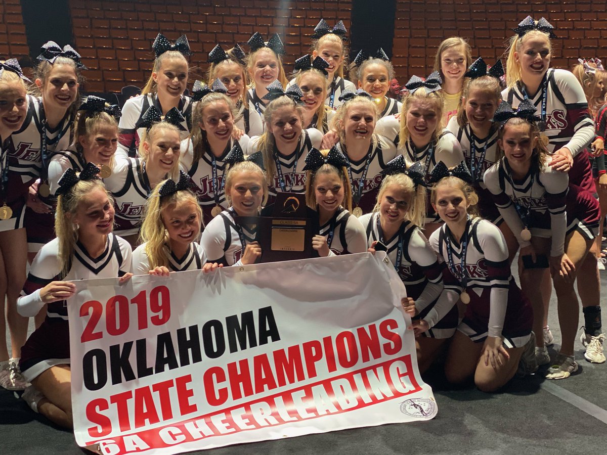 🏆 T-R-O-J-A-N-S! That’s how you spell State Champs. 

The Jenks Varsity Cheer squad executed a flawless routine tonight to capture the 6A crown for the first time since 2011. Congrats cheerleaders, coaches, and sponsors on an incredible performance! 🥇👏