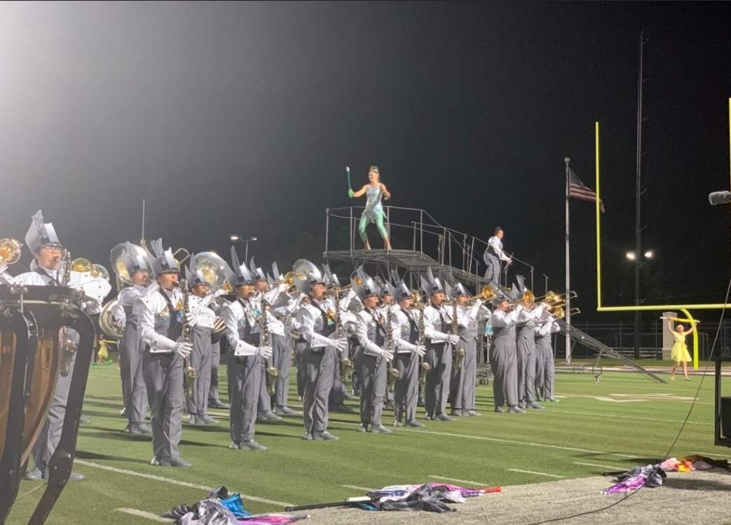 HEBMarching's tweet photo. Marcus HS writing what is "Unwritten" tonight. https://t.co/cLba1Lowal