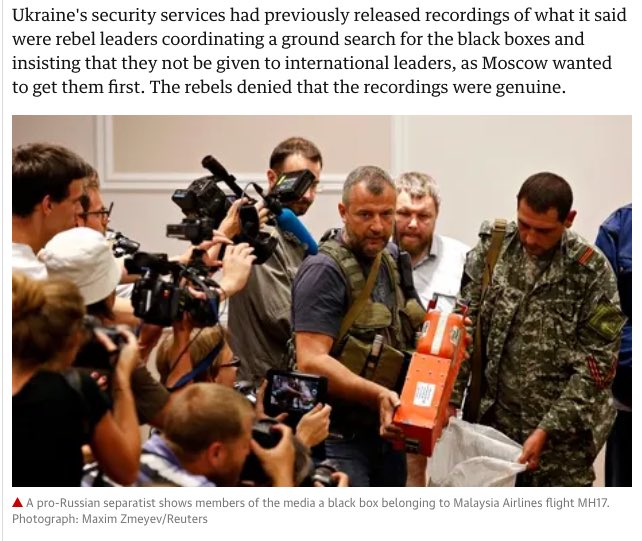 Ukraine rebels hand over MH17 Blackboxes