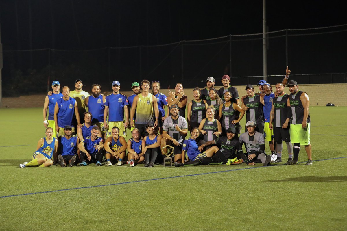 These two teams put up the most impressive road to finals and championship game today before mutually conceding to the rain and lighting that caused multiple delays. With an official score of 1-1, congratulate Pitch Intense and Beastmode, your #CCC2019 (co) Champions!