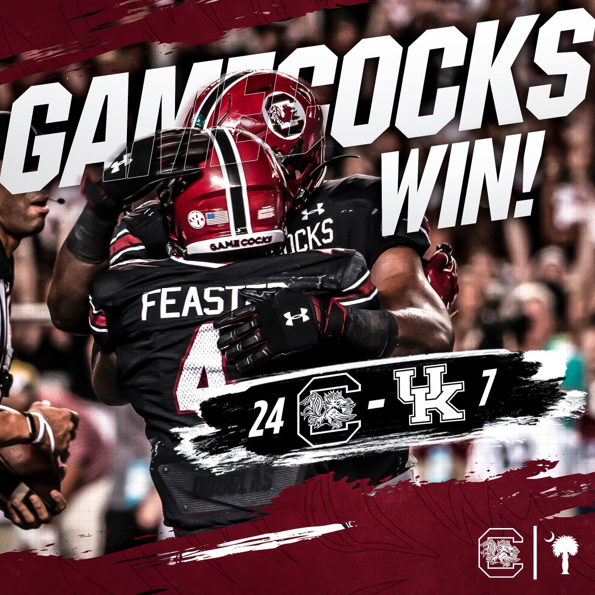 GamecockFB's tweet photo. FINAL 😎 https://t.co/MjVx7hgTWP