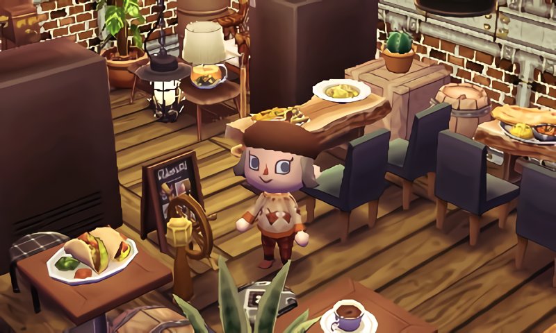 もふ Twitterren かよさんの壁紙マイデザが使いたくてレストランのレイアウト ハピ森 ハッピーホームデザイナー Animalcrossing Acnl どうぶつの森