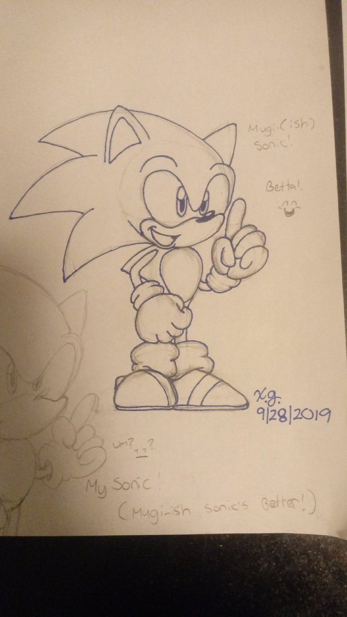 XInvader's tweet photo. Omg! My entry for #MugiDrawsSonic (Modern Sonic) https://t.co/rePF8ZXwbg