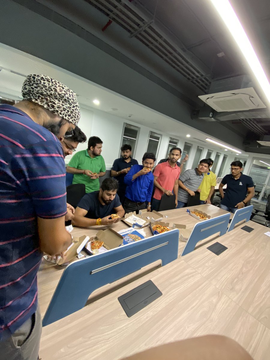 manoj_nama's tweet image. It’s 🍕 time @reactriot #reactriot2019 #hackathon #javascript #reactjs 

All the teams from @TOTHENEW munching on!!

#NoSleep #caffeine