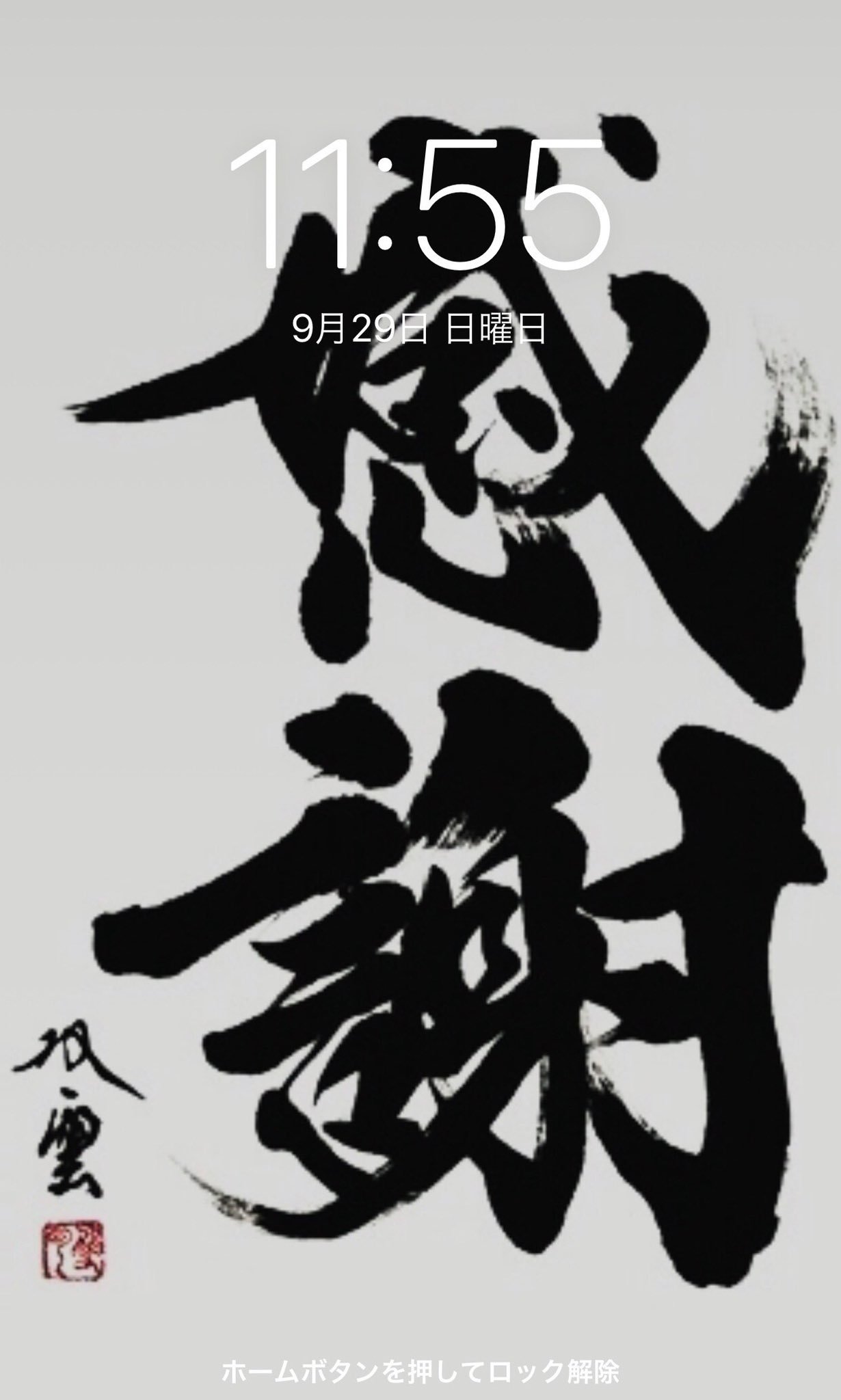 しまじい 武田双雲さんの 感謝 ががっつりかっこ良かったので壁紙にしている スマホ開くたびに ぁ 感謝 ｱｻﾞﾏｽｱｻﾞﾏｽｱｻﾞﾏｽ 人 となる 生活の中で多分一番見る回数が多い場所なので T Co A1h8jycalw Twitter