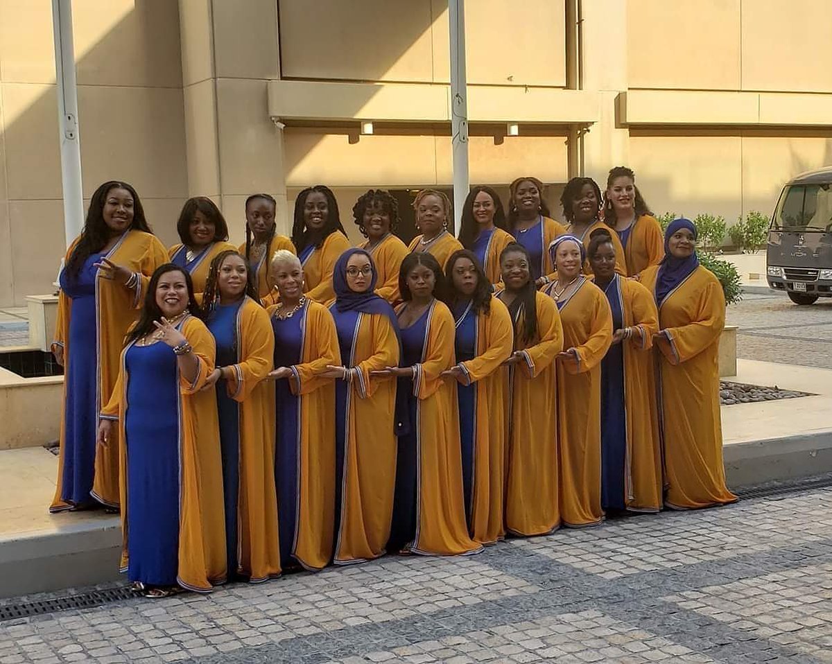 sgrholosangeles's tweet photo. Congratulations to the newly chartered Mu Phi Sigma Chapter, Dubai, of Sigma Gamma Rho Sorority, Inc. #sgrhoindubai #SGRHO #mightywesternregion #internationalchapter
#luvmysgrho https://t.co/KSUKpFy4Ja