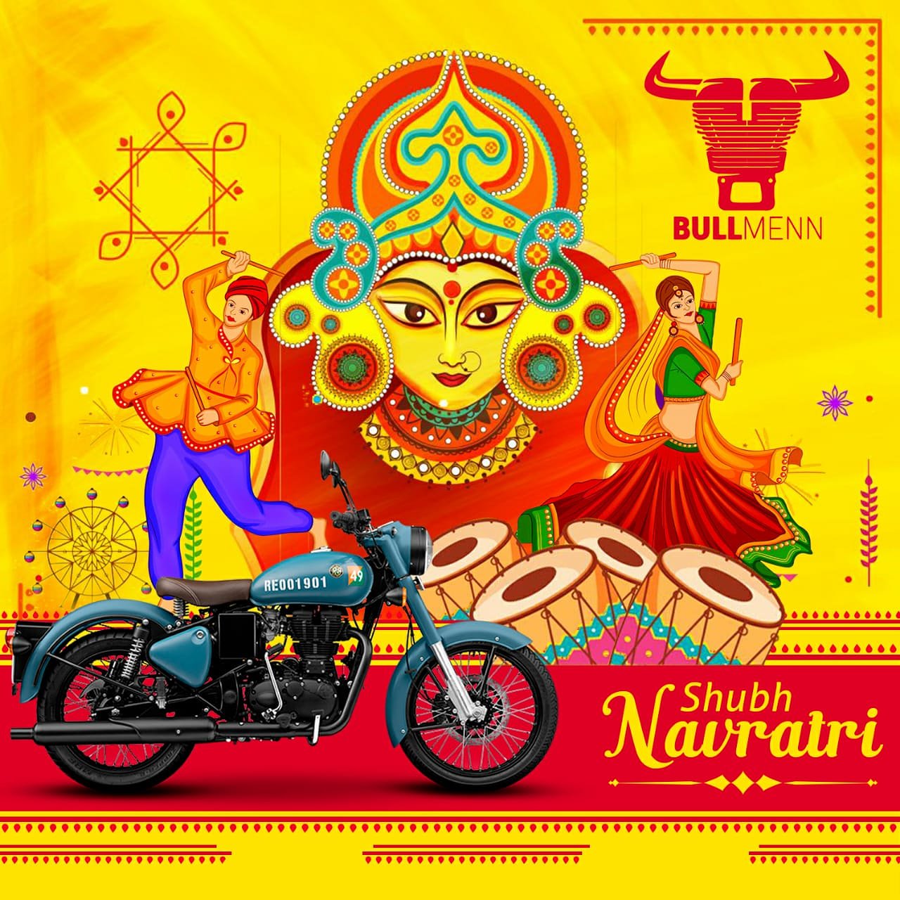 Bullmenn Motors on X May the great Goddess Durga maa empower you your family and all your loved ones with her nine Swaroop of Name Fame Health Wealth Happiness Humanity Education Bhakti