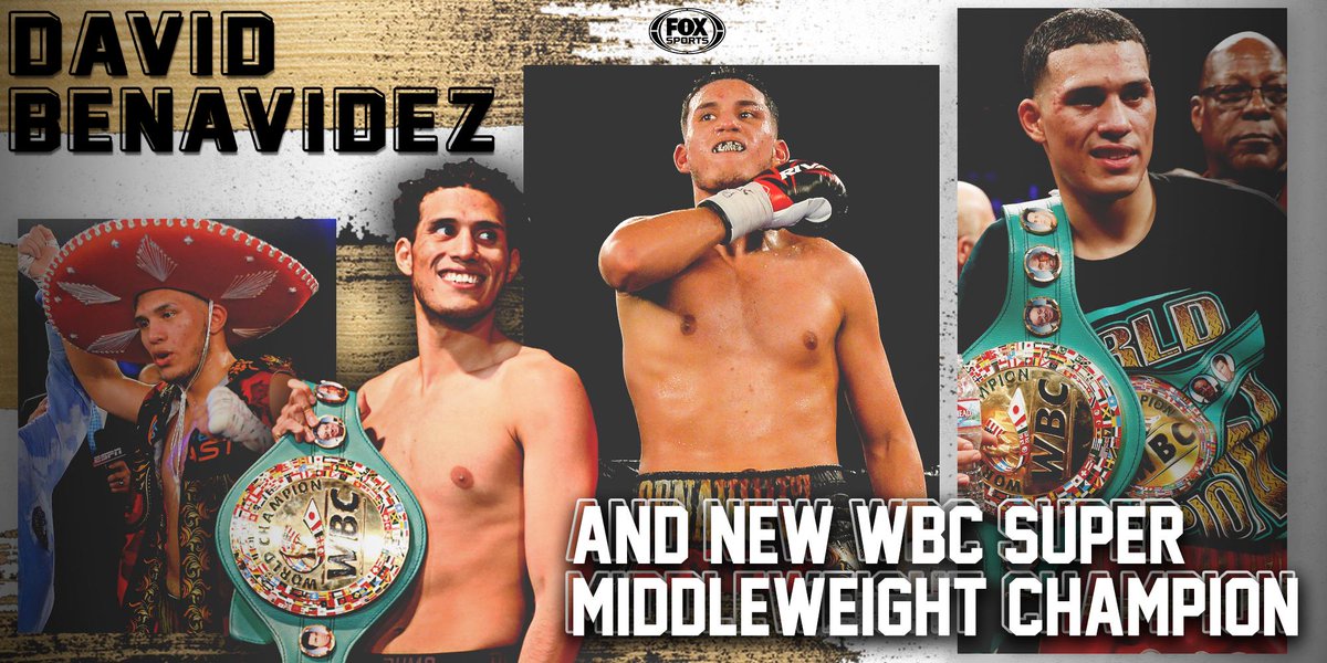🗣 AND NEW! David Benavidez makes history once again and becomes the youngest 2-time super middleweight champ of all time!