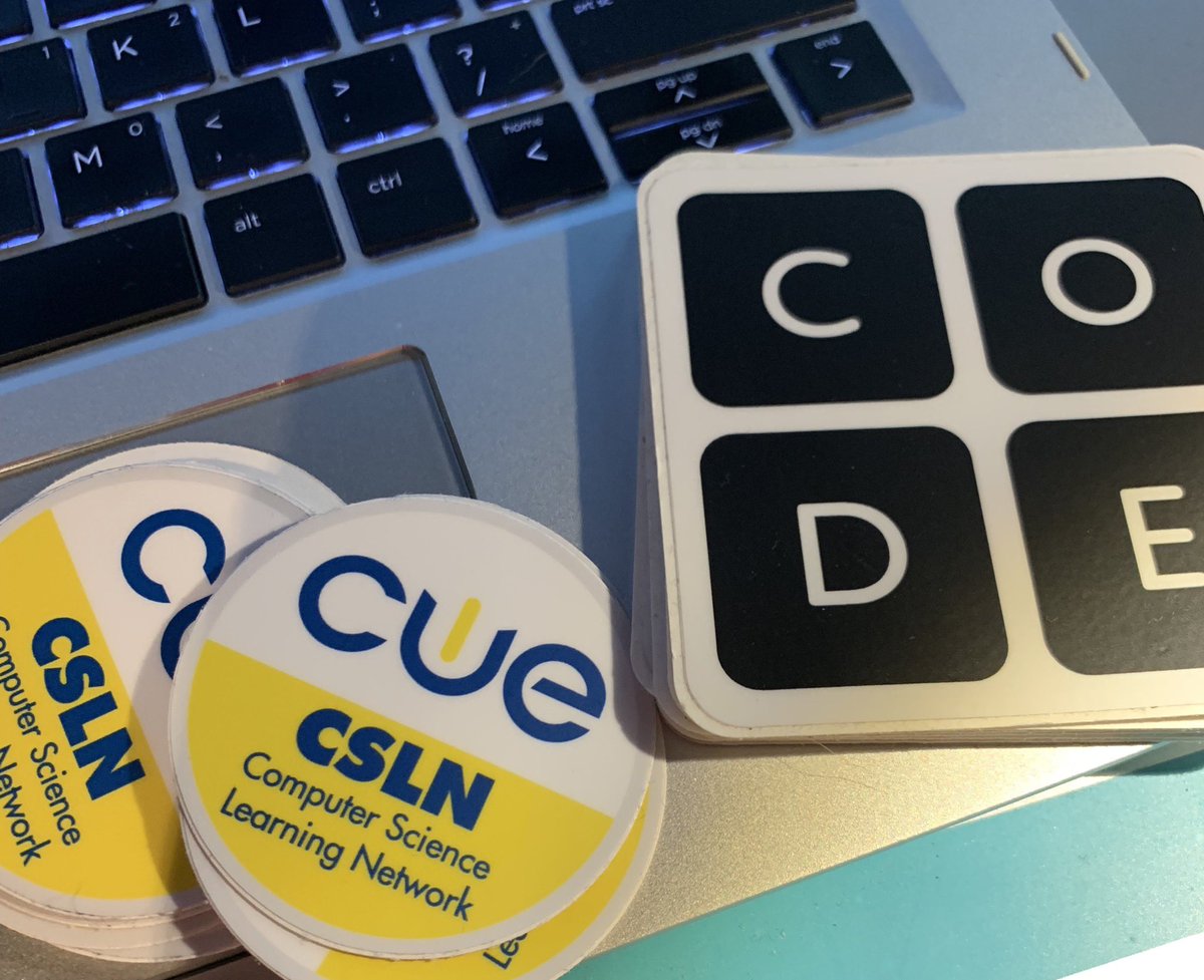 Getting the swag ready for Monday Night’s Session . Monday’s topic is my favorite- #CSforALL #universityofredlands