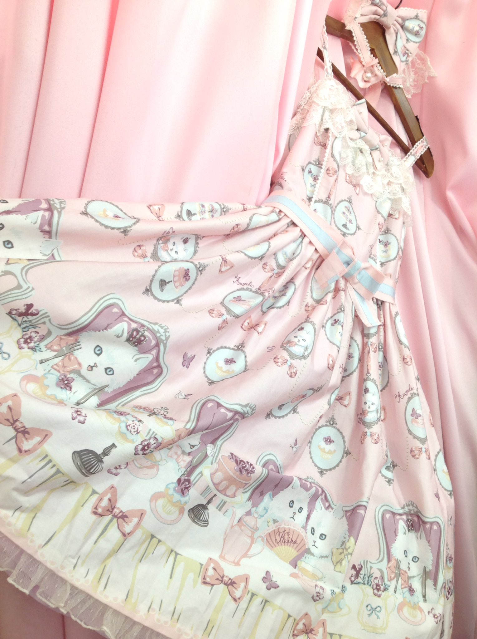 angelic pretty お茶会限定ジャンパースカート　ピンク