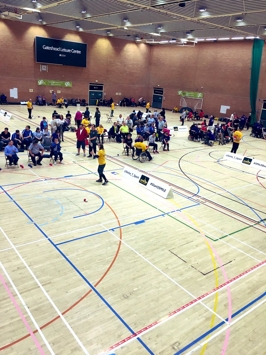 Smile_T_Sport's tweet photo. We are well underway at the #SMILEBoccia19 Open! https://t.co/IiZmtfYVxg
