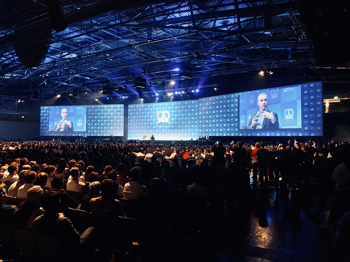 StefanBartenschlager (@bartenschlager) on Twitter photo Barack Obama now live on stage at #bitsandpretzels MUNICH. <a href="/POTUS44/">President Obama</a> <a href="/bitsandpretzels/">Bits & Pretzels</a> #bits19 Barack Obama now live on stage at #bitsandpretzels MUNICH. <a href="/POTUS44/">President Obama</a> <a href="/bitsandpretzels/">Bits & Pretzels</a> #bits19
