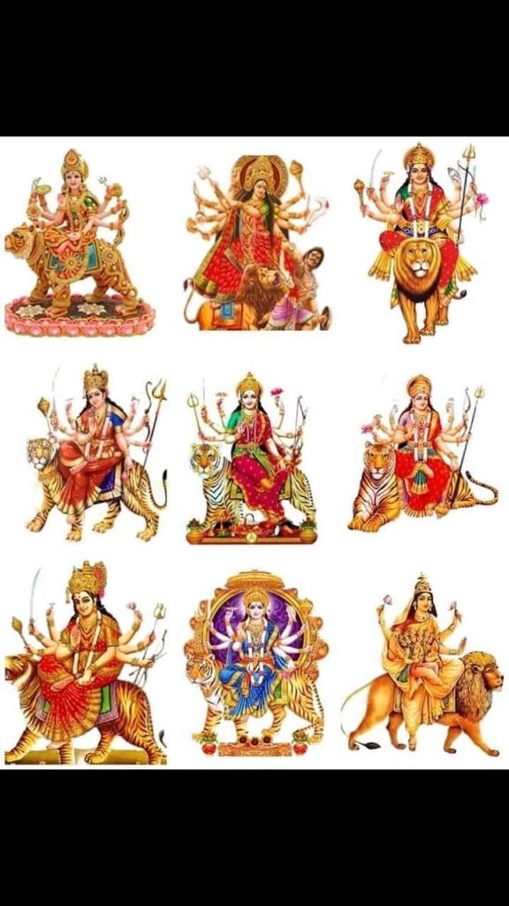 May the 9 days and 9 colours of #Navratri bring joy in abundance &amp; alot of positivity to all of our lives.

May Maa Durga strengthen us to  overcome life's challenges &amp; bless us to emerge victorious.

Wishing all of you a very #HappyNavratri
#नवरात्रि
