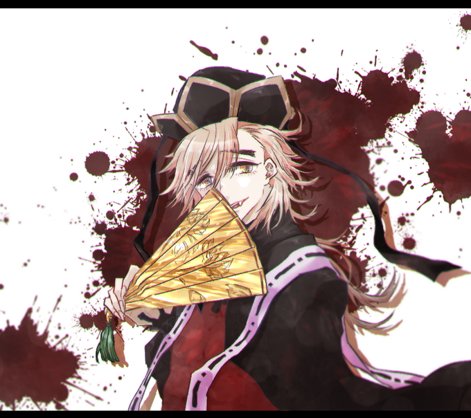 灰川さんがTwitterに投稿した童磨(鬼滅の刃)のイラスト。