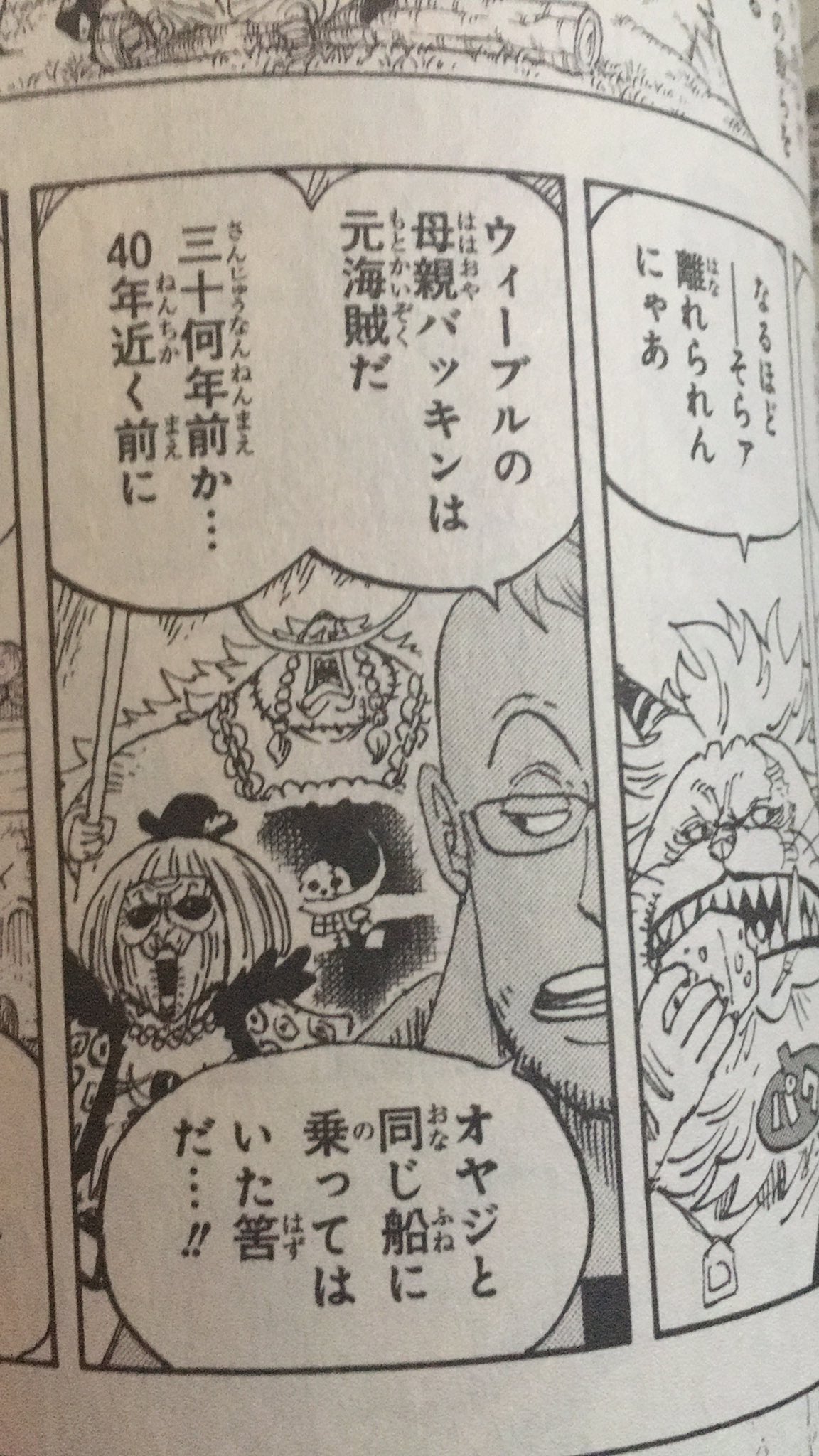 U H 自称白ひげジュニアウィーブルの母親バッキンも元ロックス海賊団乗組員 ワンピース T Co Zsrgdv3a7a Twitter