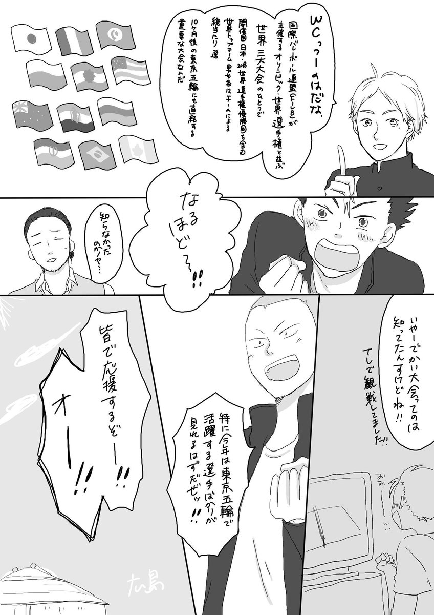 きとら On Twitter Wc男子バレー開幕直前 ハイキュー キャラで