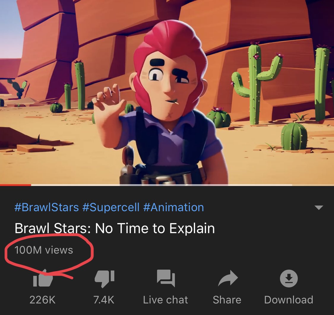 Code Ashbs On Twitter No Time To Explain Animation Just Hit 100 Million Views Brawlstars