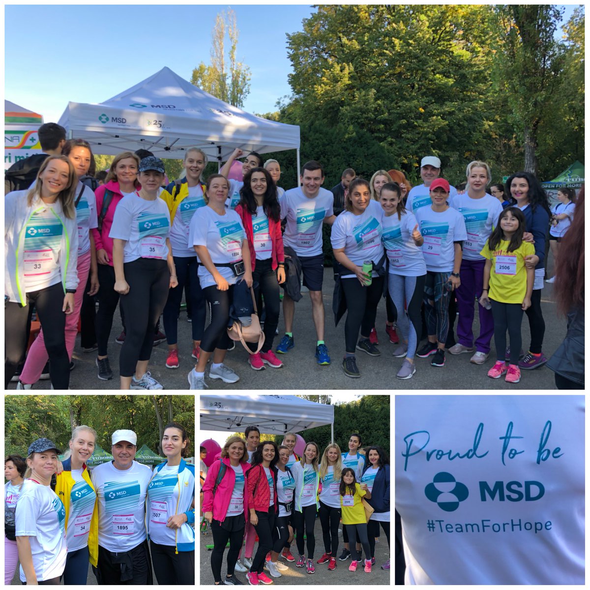 Inspirational and emotional day at the #RaceForTheCure #Bucharest. Thanks to our amazing #TeamForHope for running and walking to help raise awareness and help fight #breastcancer!