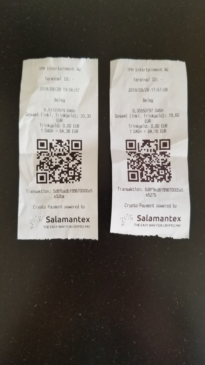 RobertWiecko's tweet image. Proof of Payment 😉

@Dashpay 
@salamantex 
#DashConvention