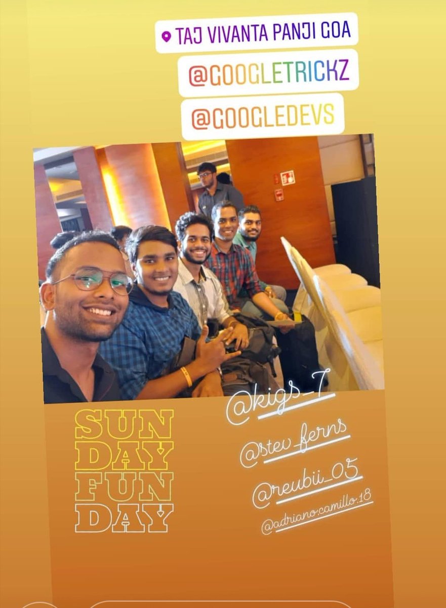 stev_ferns's tweet image. At Devfest Goa 2019. 😎Having an amazing time 😍
#DevFestGoa
#GDGGoa
#GoogleDev
#DevFest19
#GoogleCrowdsource
@GDG_Goa @desaidikshita
@gdg