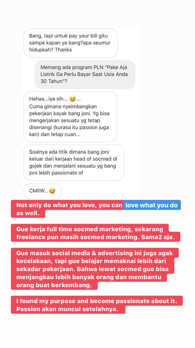 Kerja sesuai passion adalah bullshit.