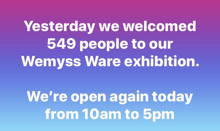 We’re open 10am to 5pm today at <a href="/ifecosse/">Institut français d'Ecosse</a>  (West Parliament Square) 

#doorsopenday #doorsopendayedinburgh #edinburgh #DODsco #wemyssware #pottery #scottishpottery #whatsonedinburgh #exploreedinburgh