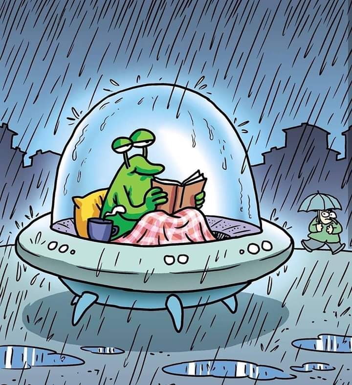 Şu an bir uzaylıyı kıskandım.... Tam ihtiyacım olan şey