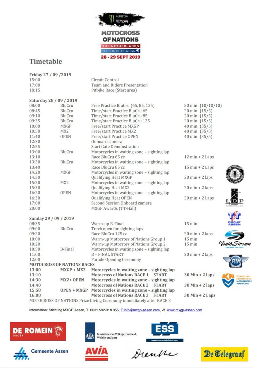 Goodmorning from the TT Circuit Assen for the big day of the MXoN - The Netherlands! Today's program: Main Races! 🇳🇱🏆

Who will win this weekend? 🔥

#MXoN #MXGP #Motocross | <a href="/mxgp/">MXGP</a> | <a href="/JHerlings84/">Jeffrey Herlings</a> | <a href="/ttcircuitassen/">TT Circuit Assen</a>