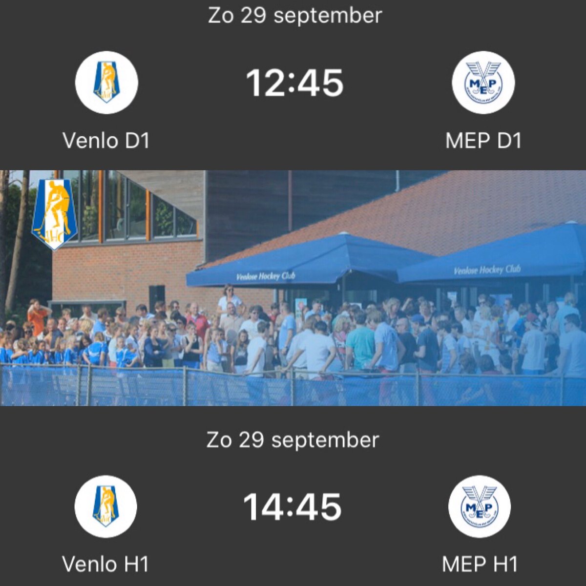 vhcvenlo's tweet photo. Vandaag, naast veel andere VHC-teams, spelen Dames en Heren 1 thuis tegen @mhcmep in de 1e Klasse C.
Tot vanmiddag op de Berg!
#1kcdames #1kcheren #beleefvhc #hockey https://t.co/S8EmkSL5a9