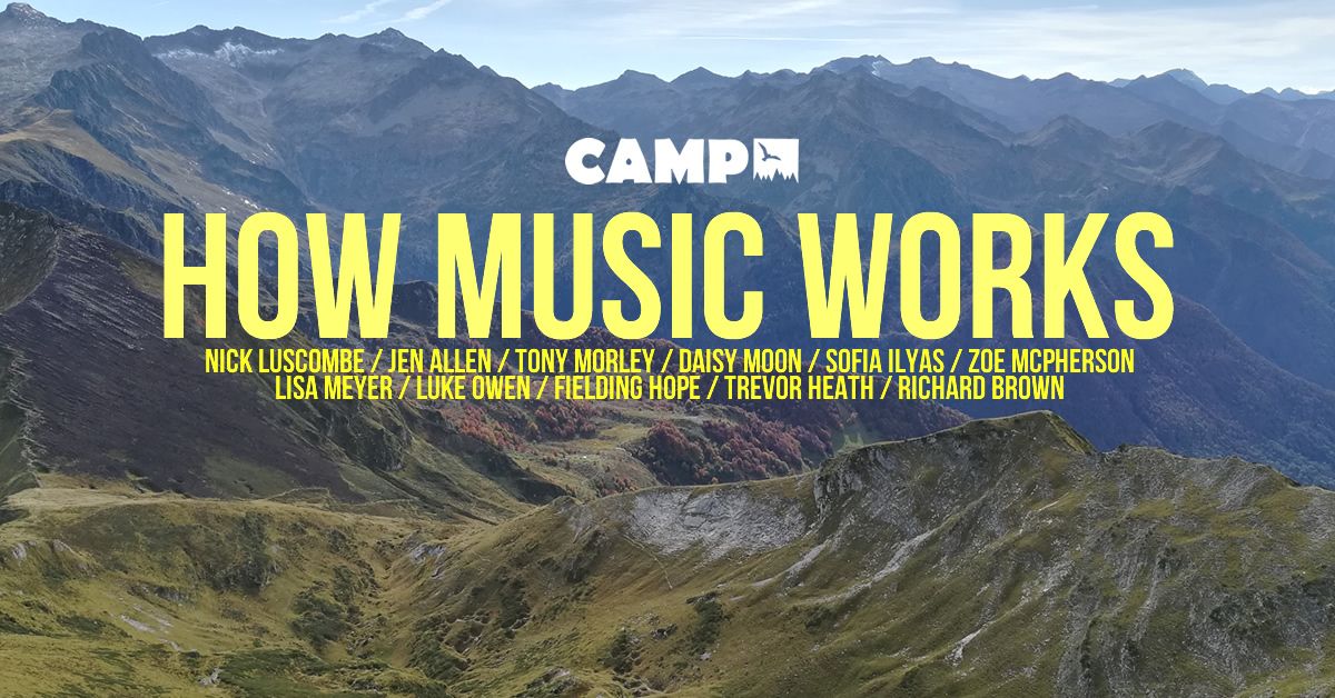Whether you're producing, promoting, running a label, self-releasing, organising a tour or anything else in #music - give your project a 🚀 with our intensive music+sound ecosystem workshop, "How Music Works" campfr.com/howmusicworks 🏔️ Limited places, #grants available