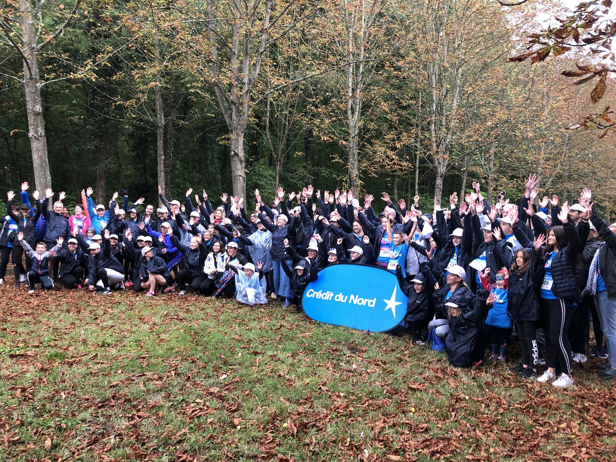 ericlhote's tweet photo. L’équipe du Groupe @creditdunord au grand complet avec @ImagineforMargo #GoFightWin #CourseEnfantssansCancer https://t.co/qRkctIjuM4