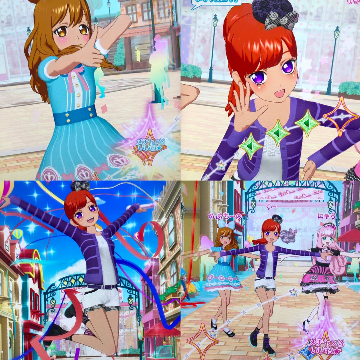 ame_ayame's tweet image. こちらはみなみさん考案のショーパンスタイルの私服💜ラブリーな2人とご一緒しました！脚が細い&amp;amp;長いでドキドキした…👀💦
#QueeNRouge  #QNR