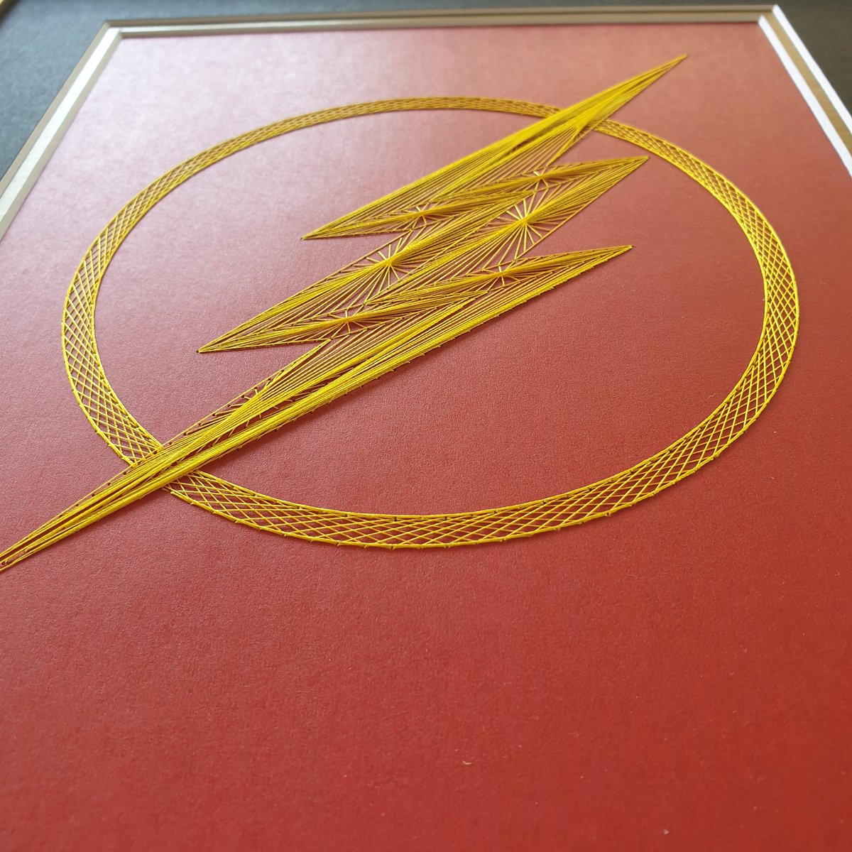 Excited to share my latest creation: The Flash inspired DIY Card Embroidery Kit  etsy.me/2m1x8fQ #supplies #embroidery #diyembroiderykit #diykit #theflash #CW_TheFlash #grantgust