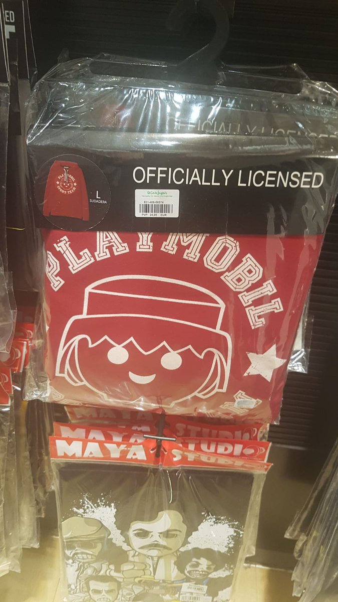 Clickeros_'s tweet image. Camisetas y sudadera de #playmobil en Hipercor