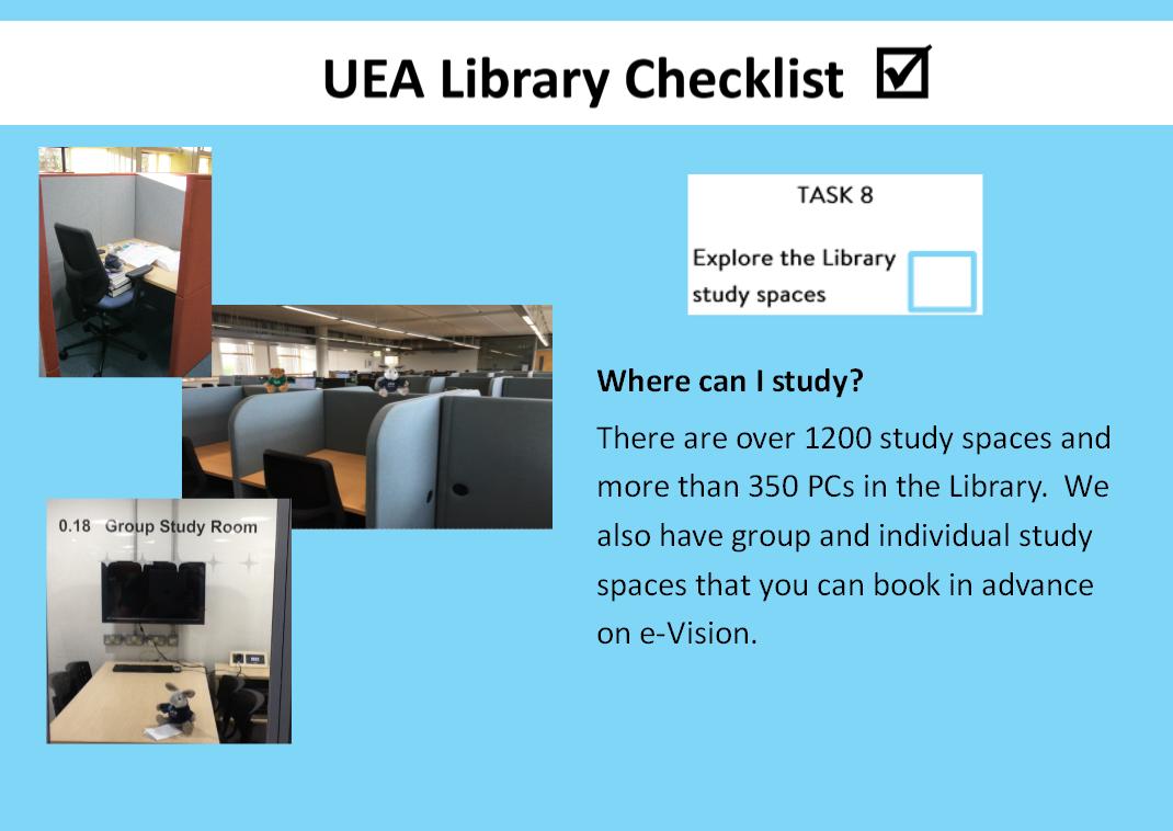 UEALibrary's tweet image. Using the Library - Task 8.  #UEALibraryChecklist #LibraryMascots #RequestReadReturn