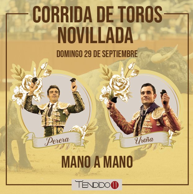 tendidoonce's tweet photo. ¿Te vaís a perder el mano a mano de Perera y Ureña?
Empieza la experiencia taurina en Tendio 11 - Reserva ya - 📞 +34 913 61 47 46
°
#tendidoonce #madrid #españa #toros #españa #calledealcala #lasventas #novillada https://t.co/D57MYd9iUP