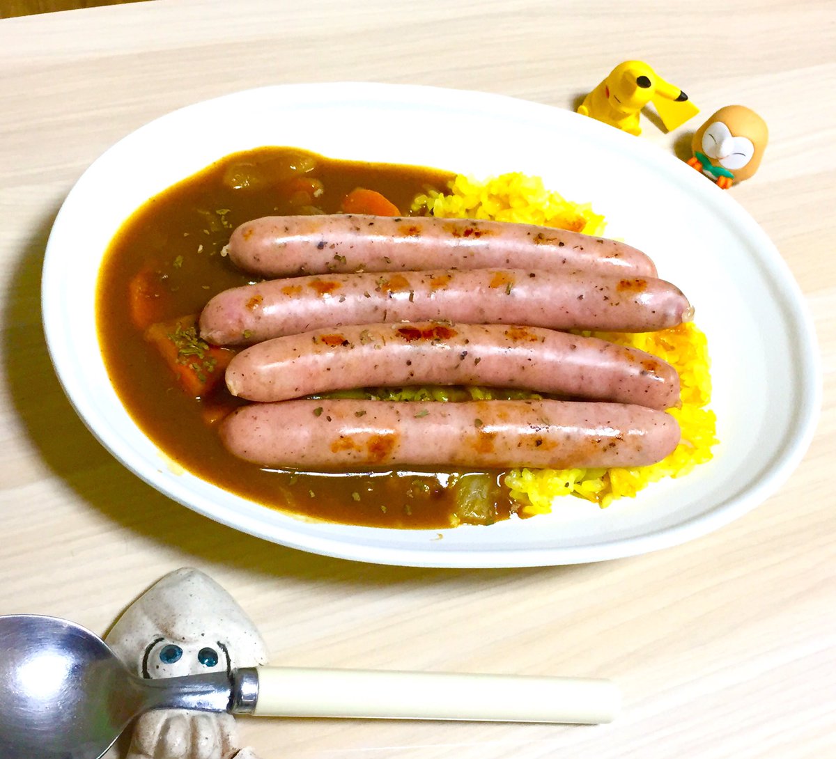 からくちヴルストのせカレー作った！ #ポケモン剣盾 