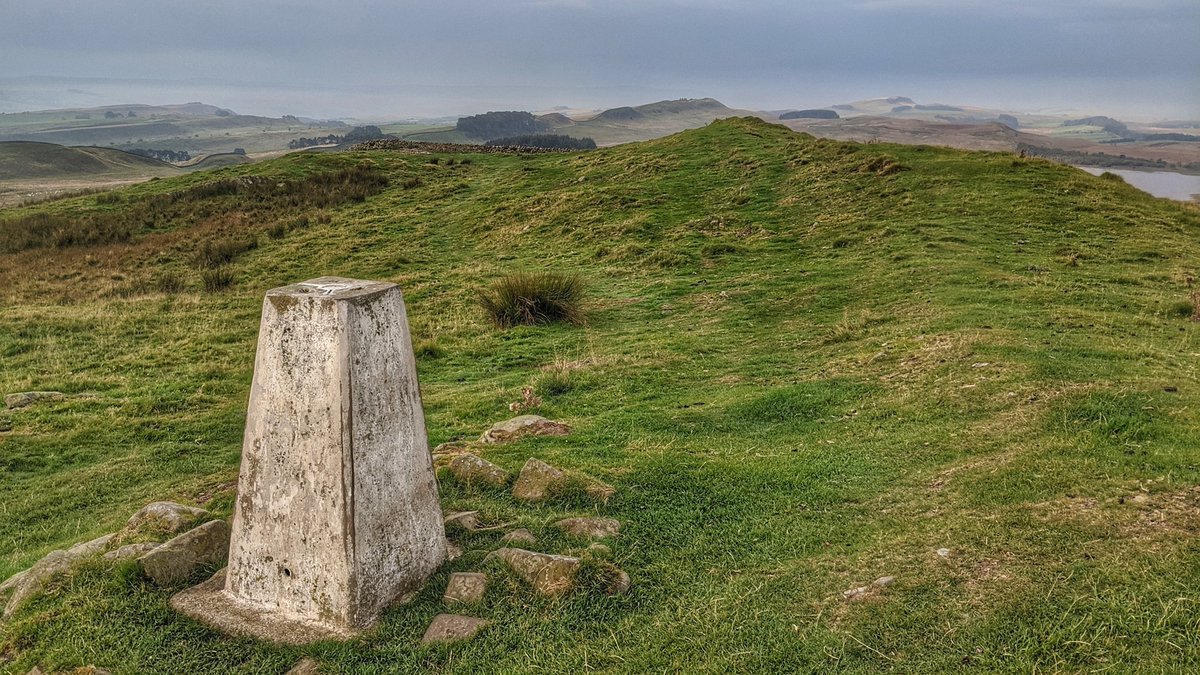 rich_may's tweet image. A couple of @OrdnanceSurvey #TrigPoints on Hadrian&apos;s Wall